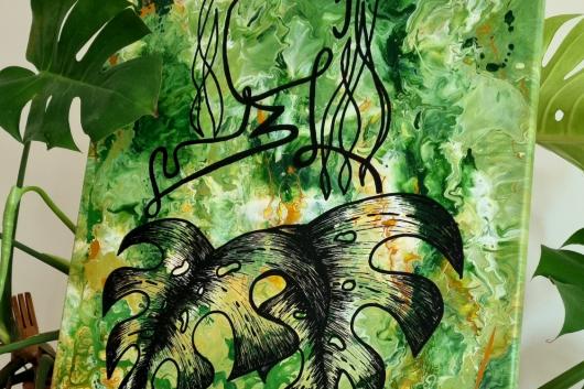 Toile Monstera