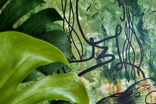 Toile Monstera